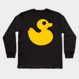 Yellow Rubber Duck Kids Long Sleeve T-Shirt